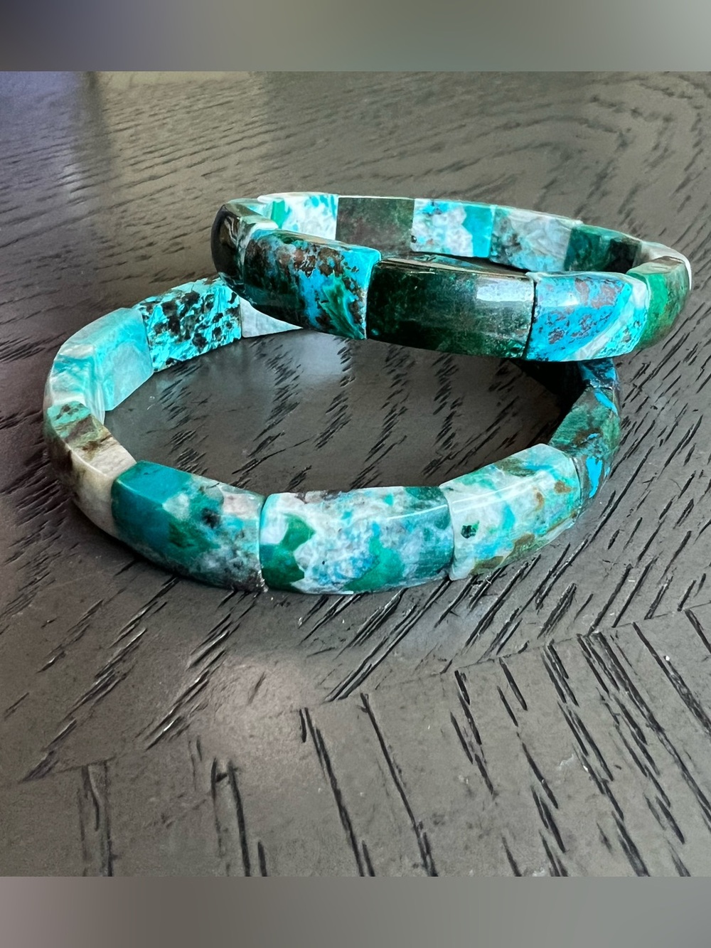 Chrysocolla soft bangle SIZE 7’ ( ONE )